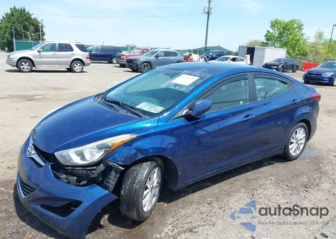 2015 Hyundai Elantra Se from USA, damaged, VIN 5NPDH4AE7FH642092